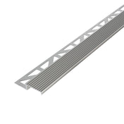 Treppenstufenprofil DURASTEP SOLID-L Aluminium eloxiert silber 9mm 300cm