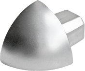 FLIESENEXPERT 24 outside corner RONDI RO metal die-cast silver 12.5mm
