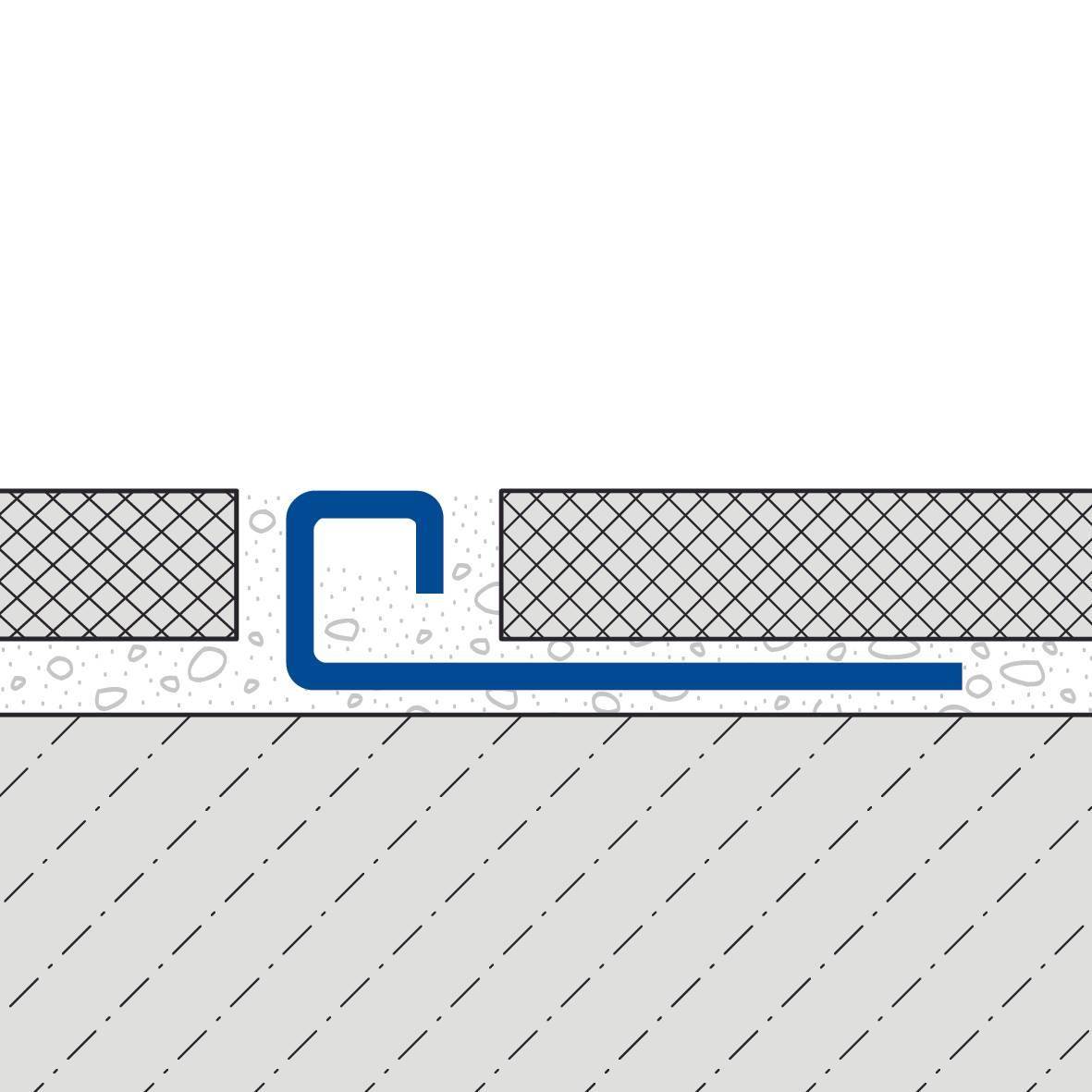 DURAL afwerkingsprofiel SQUARELINE RVS (V2A/304) naturel 9mm 250cm