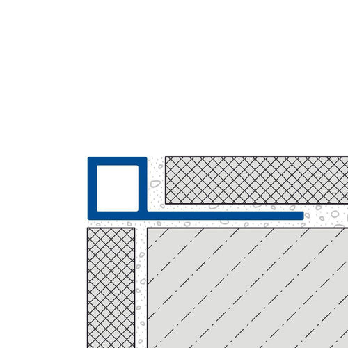 DURAL square profile SQUARELINE PVC black 7mm 250cm