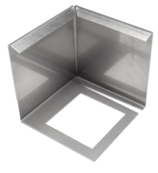 Eckstück DURABAL BW Edelstahl (V2A/304) silber natur 55mm 300cm