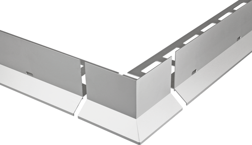 DURAL corner piece DURABAL BL aluminium anodised silver 125mm