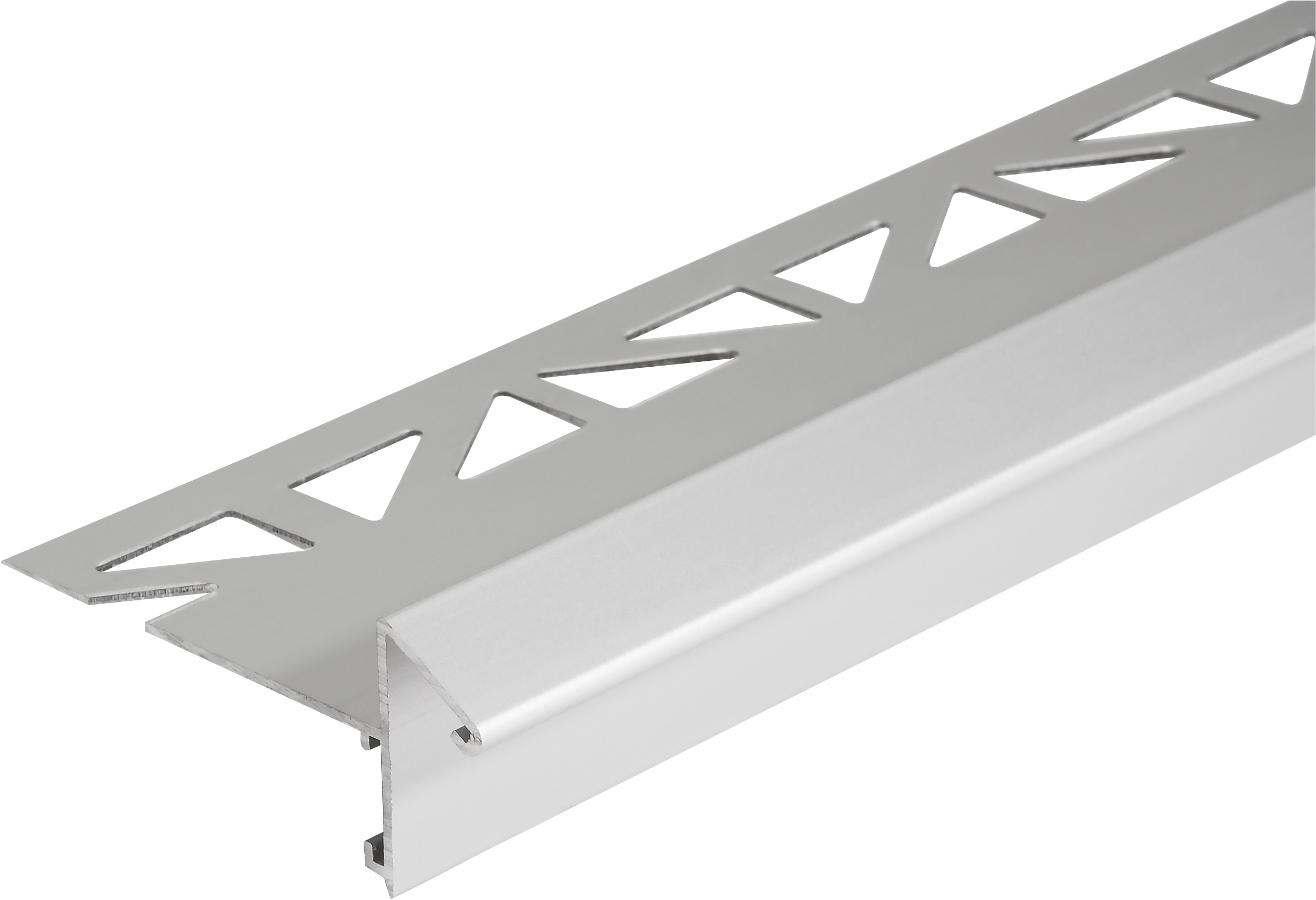 DURAL balkonhoekprofiel ongeboord DURABAL BK aluminium geanodiseerd zilver 13+18mm 300cm