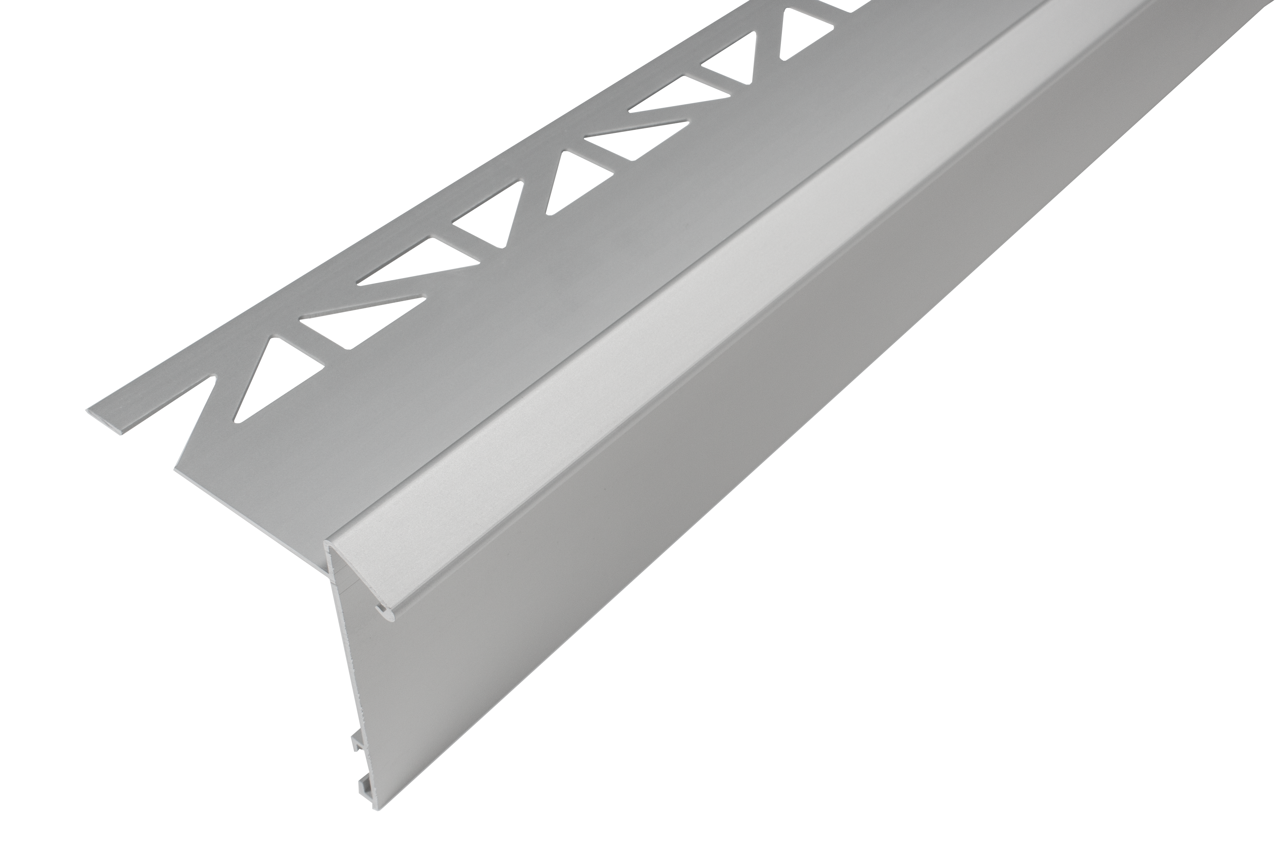 DURAL balkonhoekprofiel ongeboord DURABAL BK aluminium geanodiseerd zilver 13+60mm 300cm