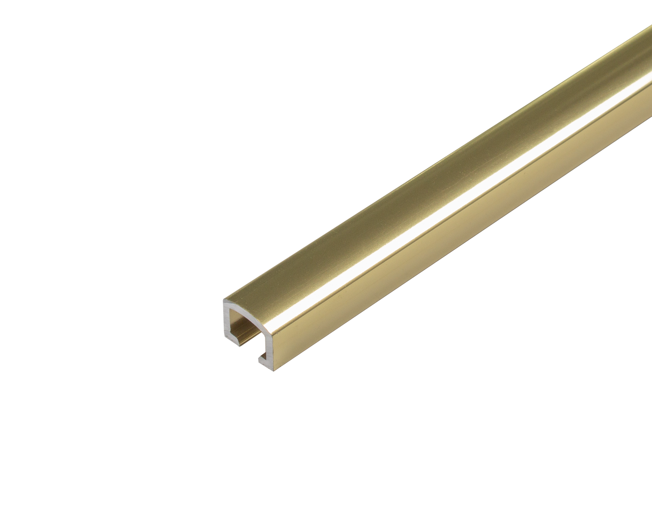 DURAL Listelli profile DURALIS aluminium high gloss anodised gold 8mm 250cm