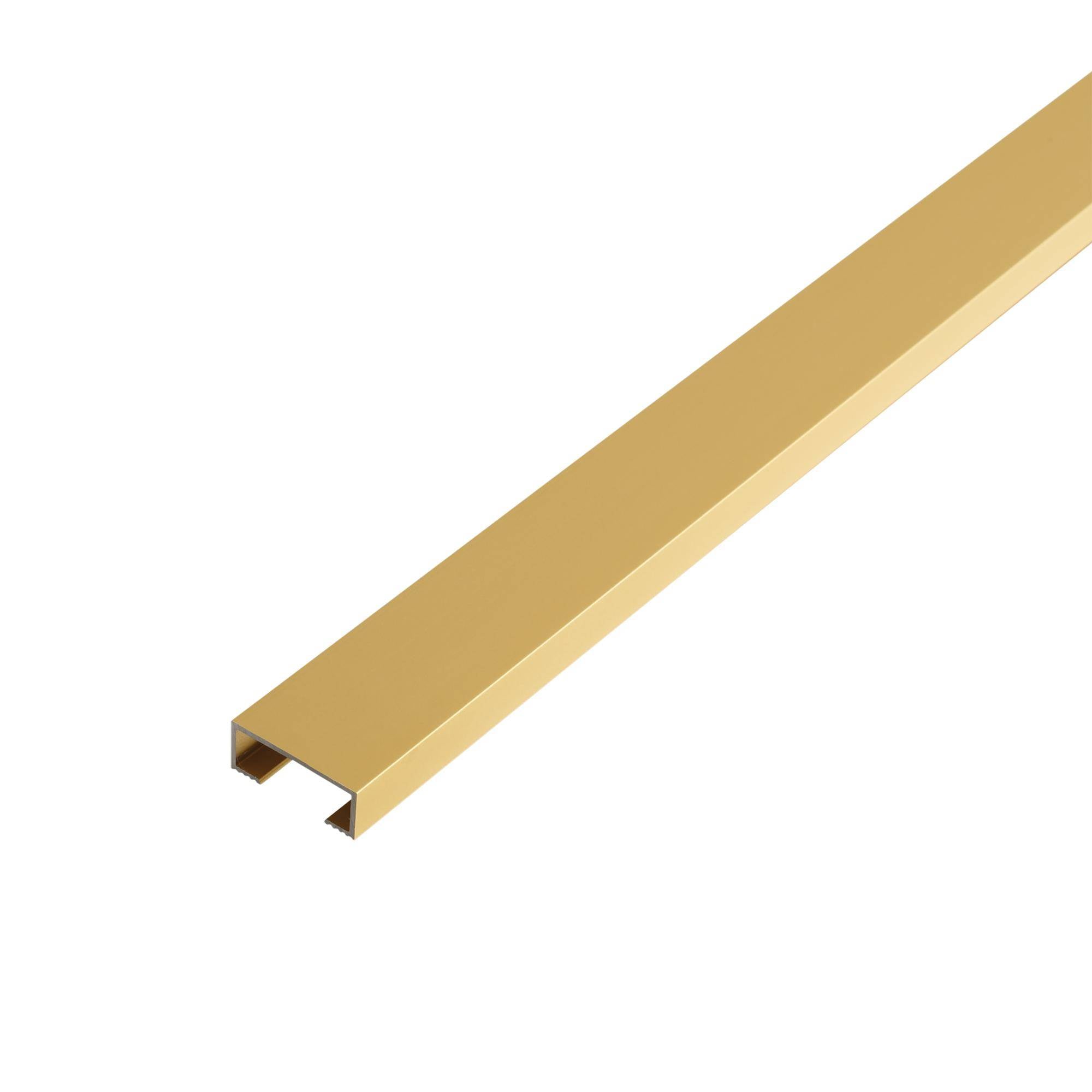 DURAL Listelliprofil DURALIS Aluminium eloxiert gold 8mm 250cm