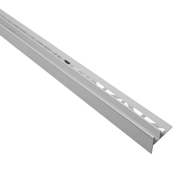 DURAL verloopwig voor glashouder links SHOWER-GK GLAS FLOOR RVS (V2A/304) structuur gecoat betongrijs RAL 0006500 19mm 98cm
