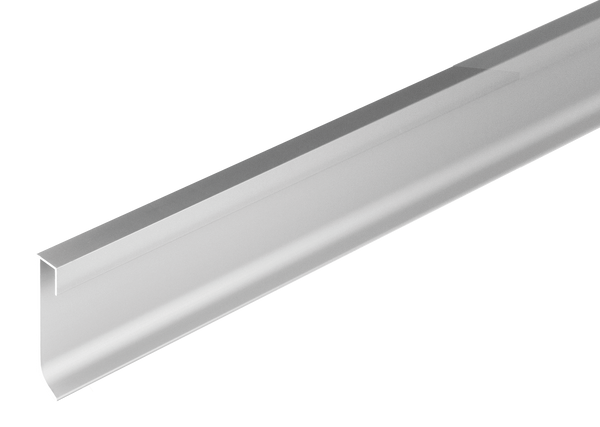 DURAL verlichte plint CONSTRUCT LED aluminium geanodiseerd zilver 60mm 250cm