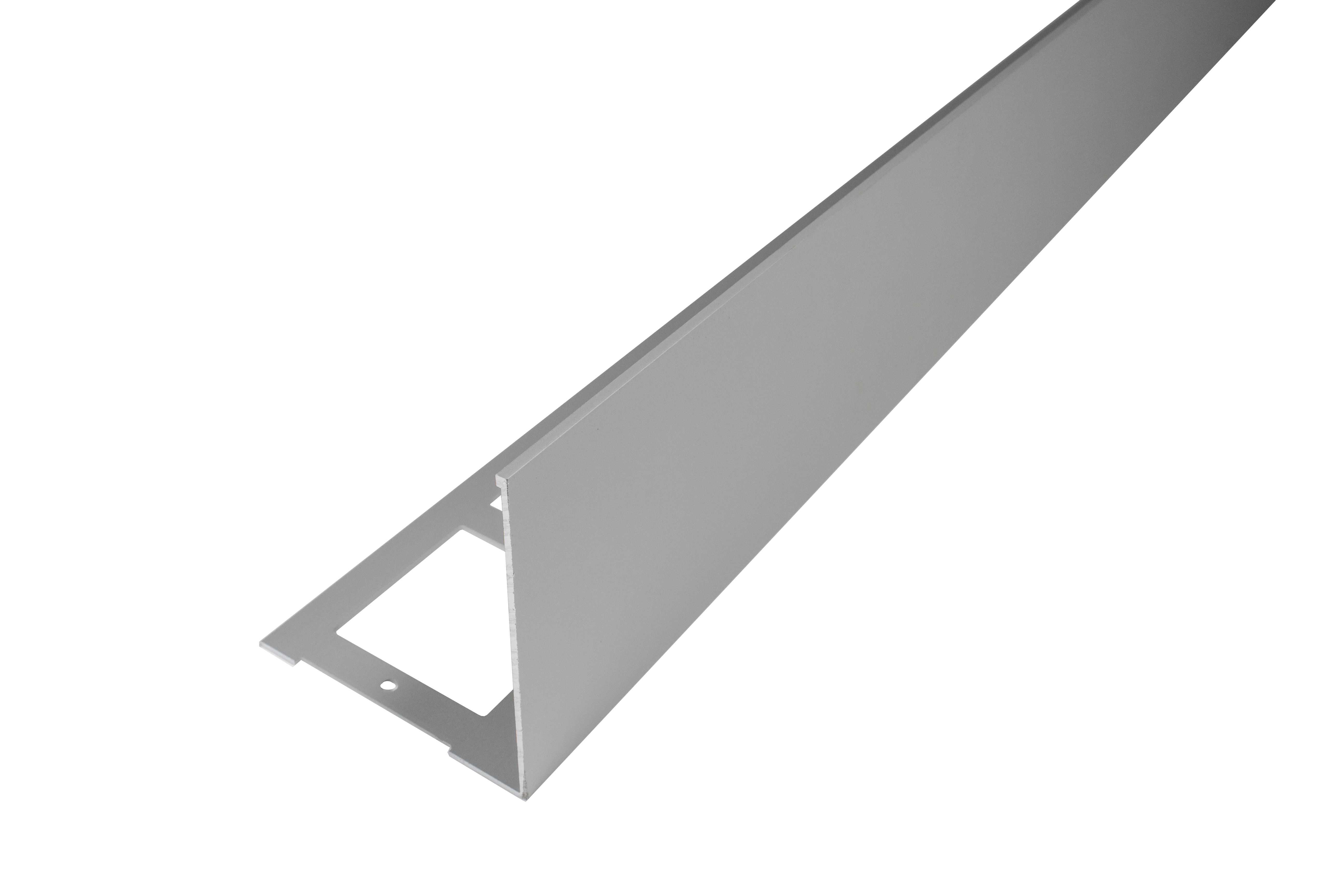 DURAL balcony angle profile DURABAL BW aluminum anodized silver 75mm 300cm