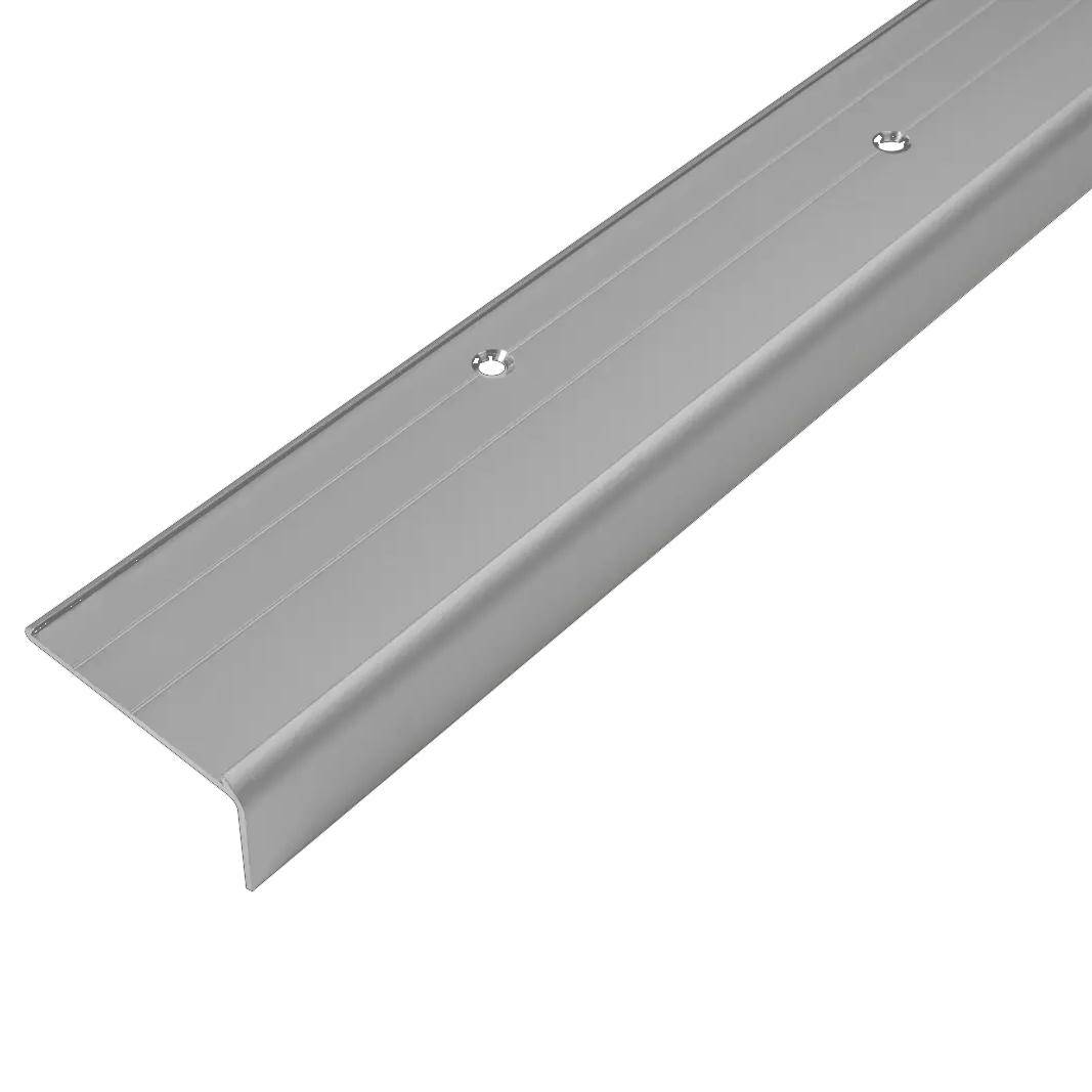 DURAL stair tread profile for 1 x insert 43 mm TREDSAFE aluminium anodised silver 26mm 250cm