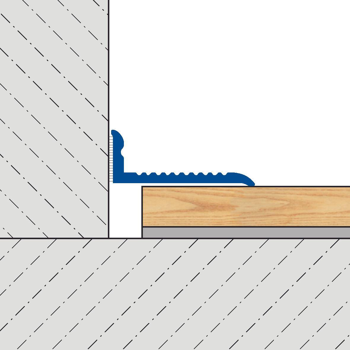 DURAL eindprofiel ADAPT VARIO aluminium geanodiseerd zilver 10mm 270cm