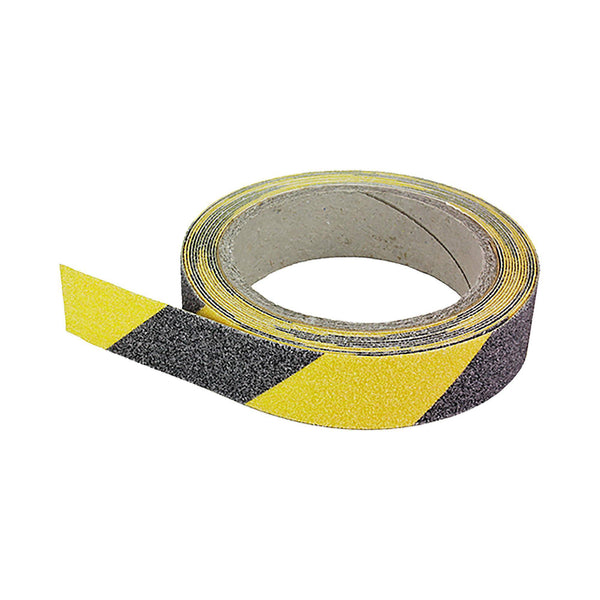 DURAL plakband ANTI-SLIP staal zwart/geel 5 lopende meter