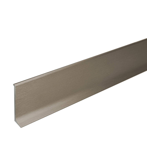 DURAL skirting board CONSTRUCT METALL die-cast metal brushed 60mm 250cm