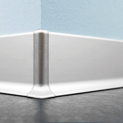 DURAL buitenhoek CONSTRUCT METAL aluminium geanodiseerd zilver 80mm