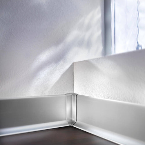 DURAL binnenhoek CONSTRUCT METAL aluminium zilver fijnslijping 80mm