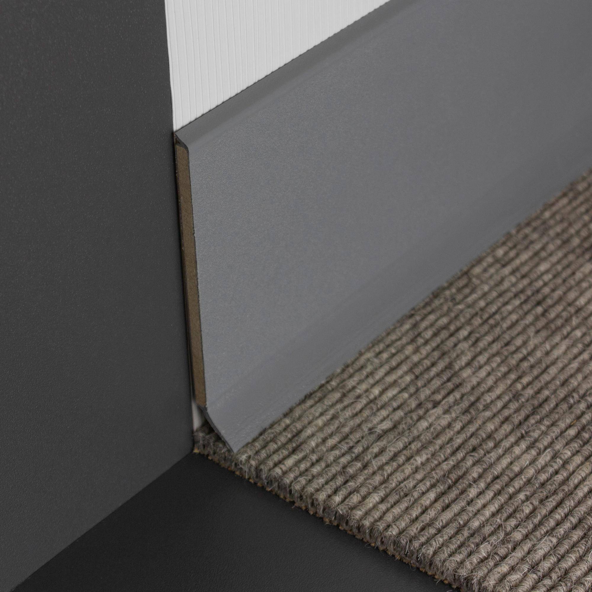 DURAL kernplint geschuimd CONSTRUCT SOLID CORE aluminium donkergrijs 60mm 250cm