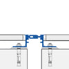 DURAL expansion and movement joint profile DURAFLEX GFS Aluminium 80mm 300cm