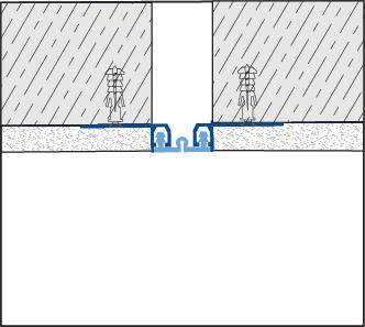 DURAL expansion and movement joint profile DURAFLEX WD Aluminium 15mm 300cm