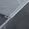 DURAL stair tread profile with insert 13 mm DIAMONDSTEP aluminium anodised mid grey 11mm 250cm