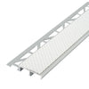 DURAL traptredeprofiel voor inzetstuk 37 mm DIAMONDSTEP aluminium geanodiseerd zilver 9mm 250cm