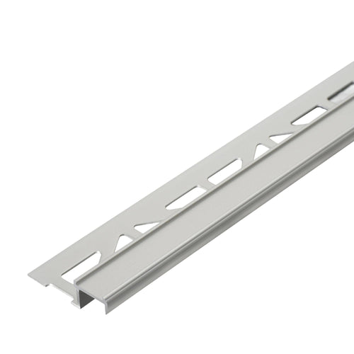 DURAL traptredeprofiel voor inzetstuk 13 mm DIAMONDSTEP aluminium geanodiseerd zilver 9mm 250cm