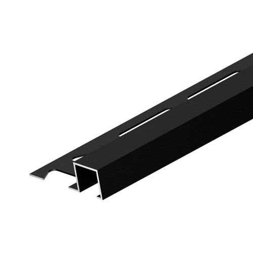 Quadratprofil SQUARELINE Aluminium pulverbeschichtet schwarz matt 7mm 250cm
