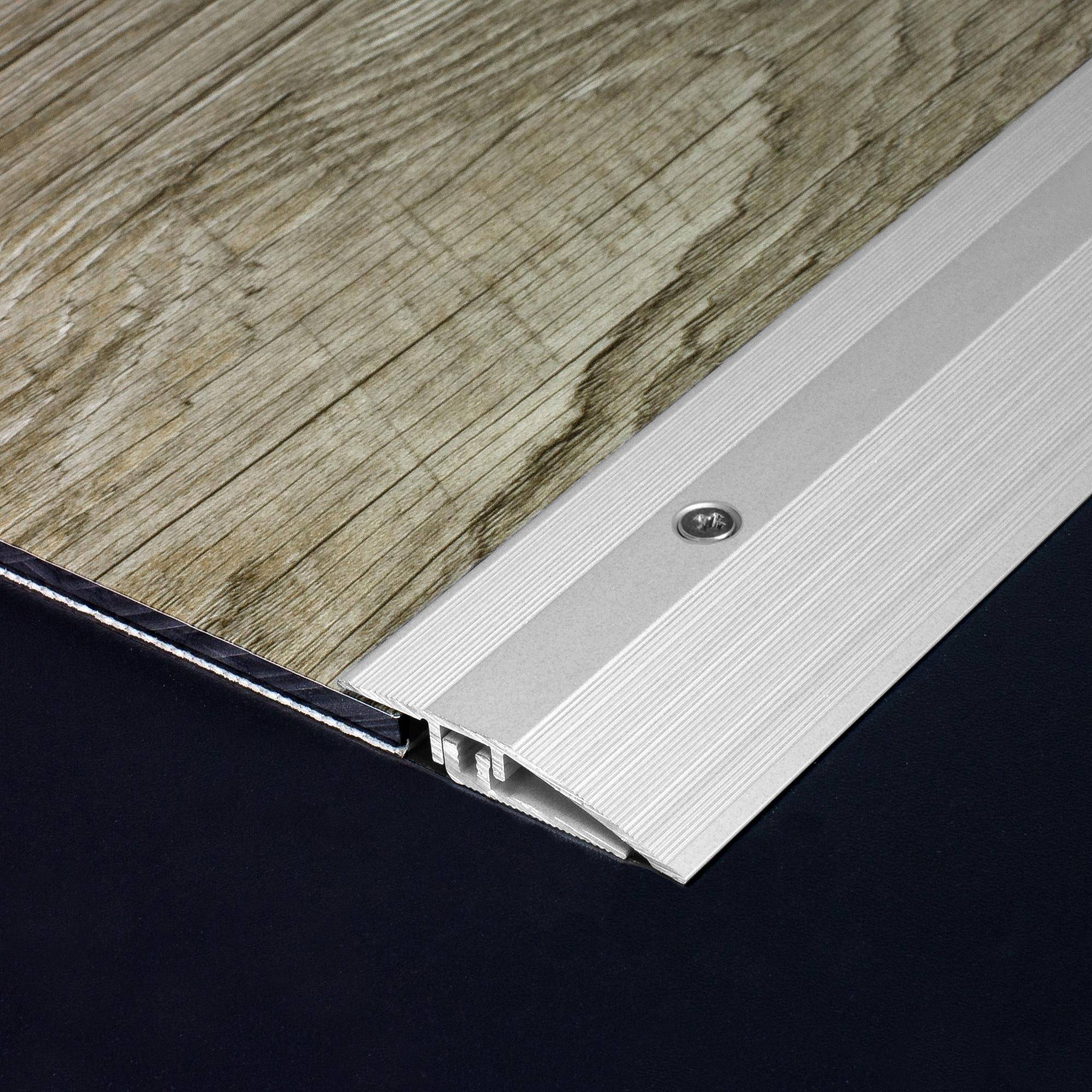 DURAL adjustment profile DUOFLOOR LVT FINISH aluminum anodized silver 3.5mm 100cm