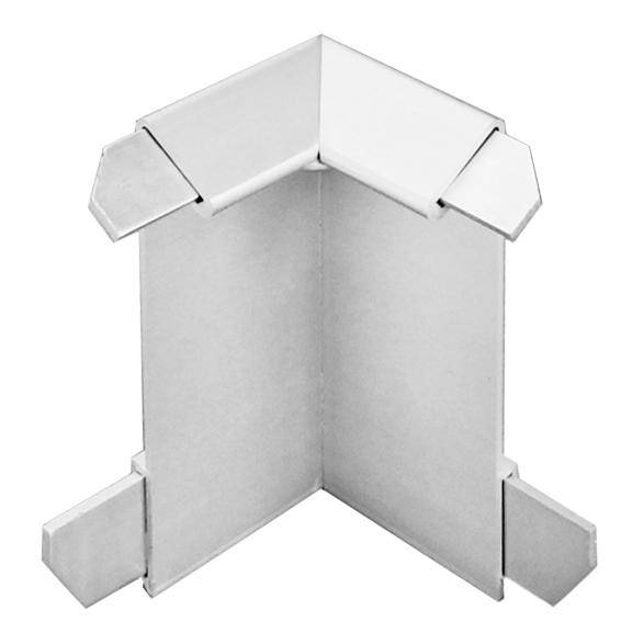 DURAL binnenhoek DURABAL BK aluminium geanodiseerd zilver 74mm 15mm