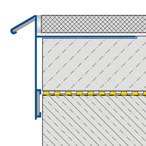 DURAL balcony angle profile undrilled DURABAL BK aluminum anodized silver 9mm 300cm