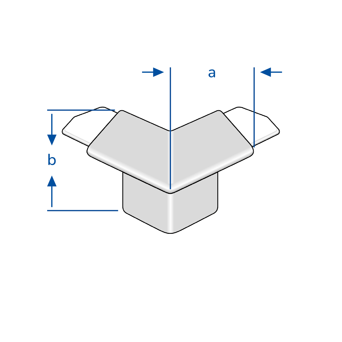 DURAL buitenhoek DURABAL BK aluminium geanodiseerd zilver