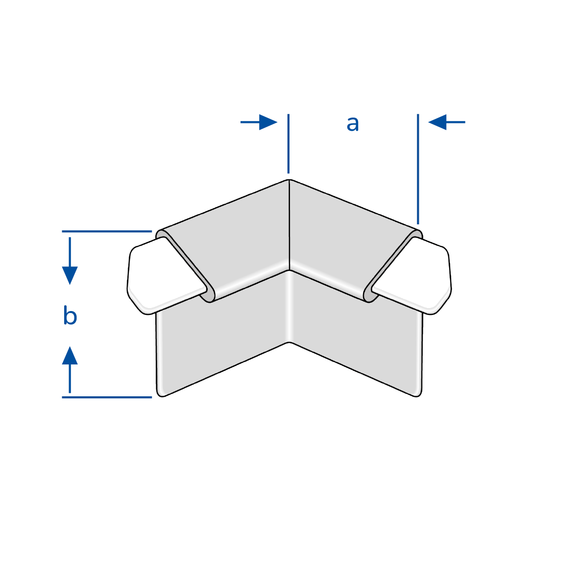 DURAL buitenhoek DURABAL BK aluminium geanodiseerd zilver