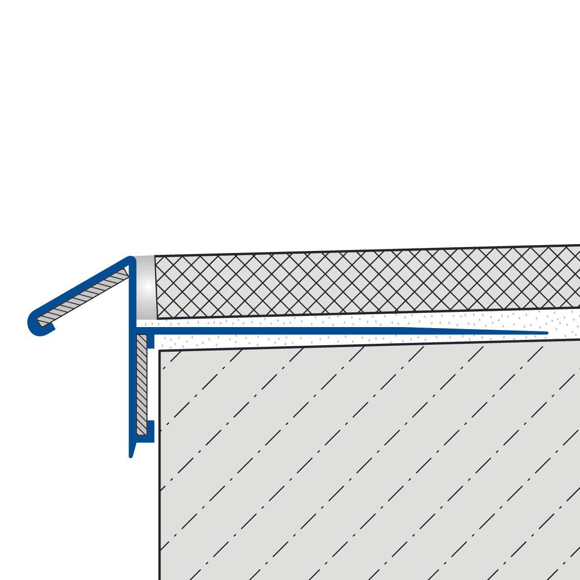 DURAL Balkonwinkelprofil ungebohrt DURABAL BK Aluminium eloxiert silber 9mm 300cm