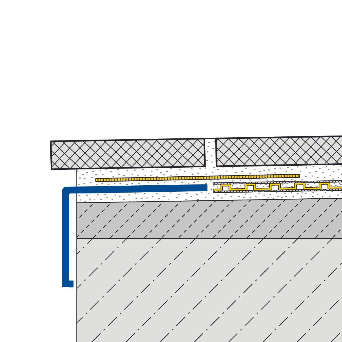 DURAL balkonhoekprofiel DURABAL BW RVS (V2A/304) naturel zilver 55mm 300cm