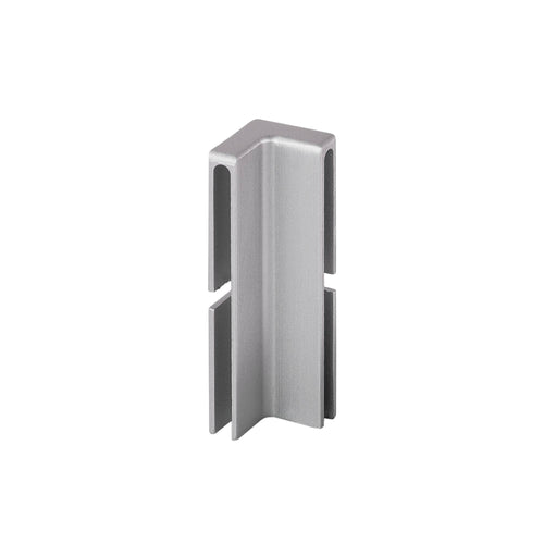 Innenecke DURABAL BO Aluminium pulverbeschichtet platingrau RAL 7036 80mm 12mm