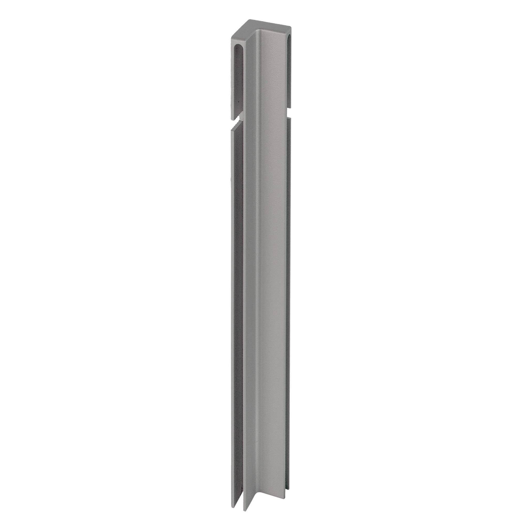 DURAL inside corner DURABAL BO aluminium powder-coated platinum grey RAL 7036 100mm 12mm