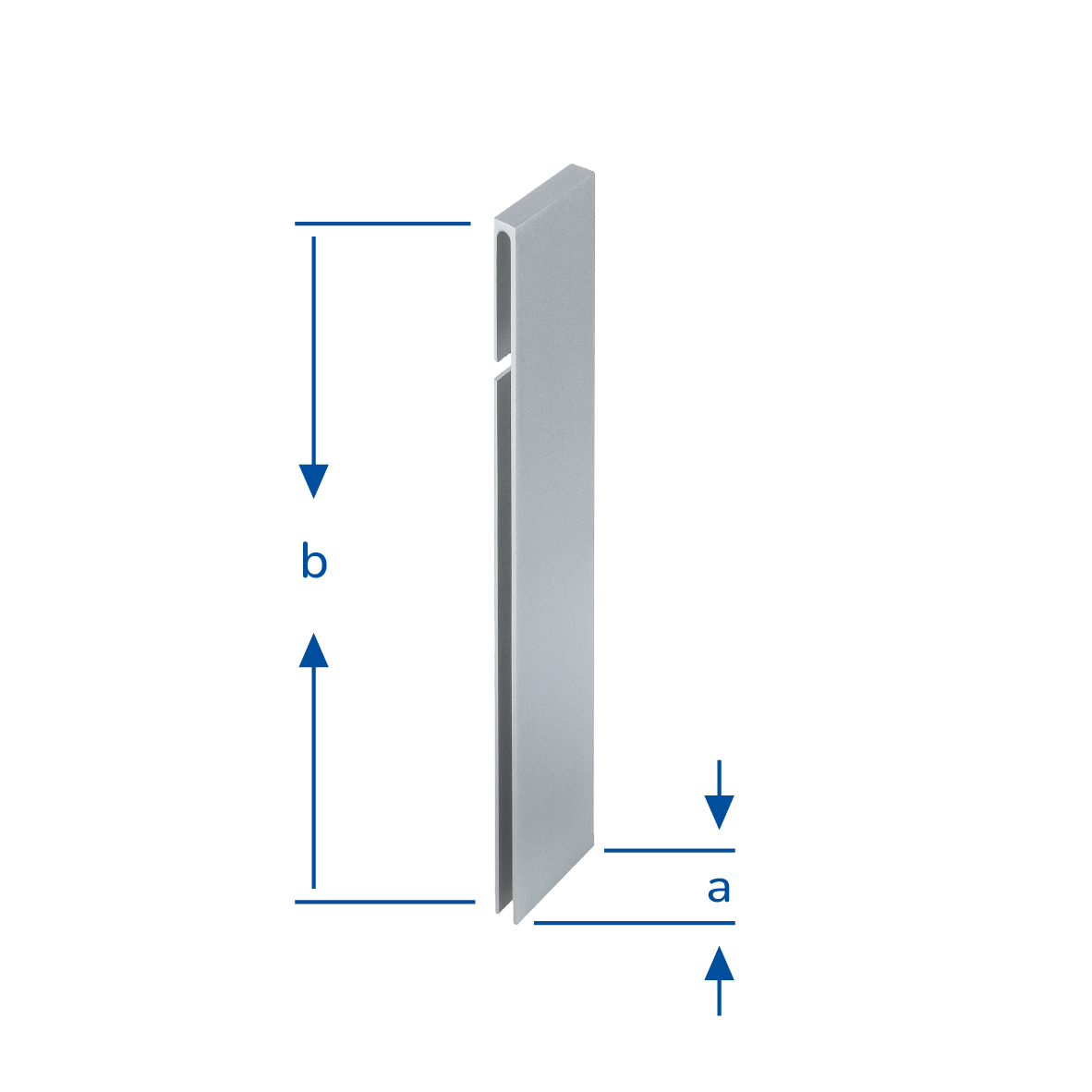 DURAL binnenhoek DURABAL BO aluminium gepoedercoat platinagrijs RAL 7036 100mm