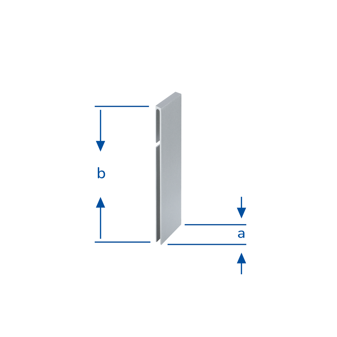 DURAL binnenhoek DURABAL BO aluminium gepoedercoat antraciet RAL 7016 60mm