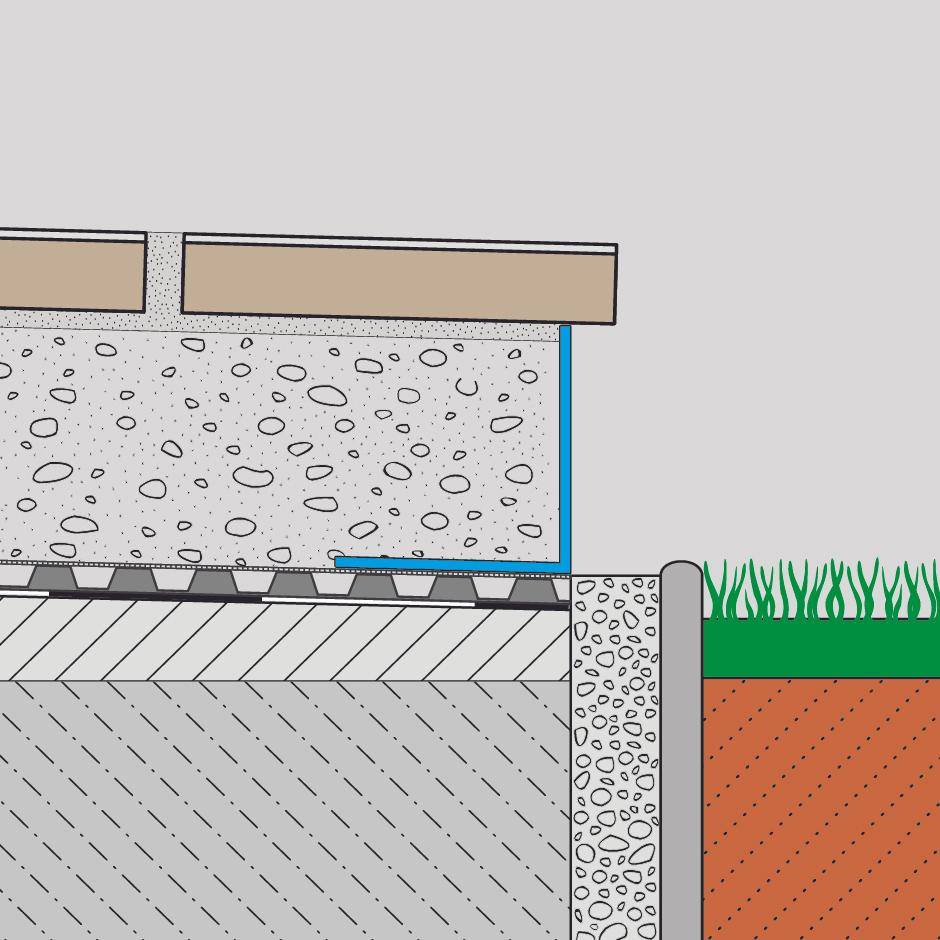 DURAL Drainagematte DURABASE DR 80 grau 15lfdm