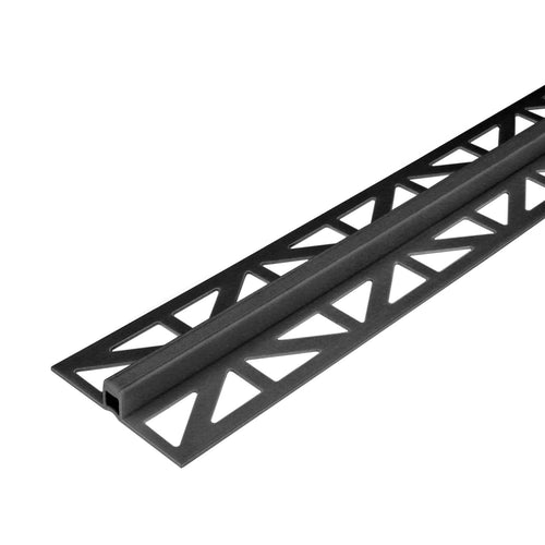 DURAL expansion and movement joint profile wide perforated legs DURAFLEX PVC PVC black 6mm 250cm