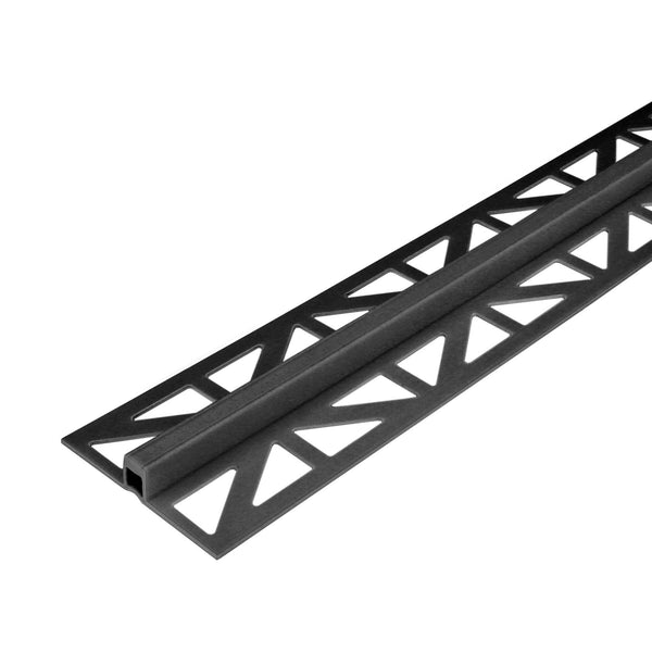 DURAL expansion and movement joint profile wide perforated legs DURAFLEX PVC PVC black 15mm 250cm