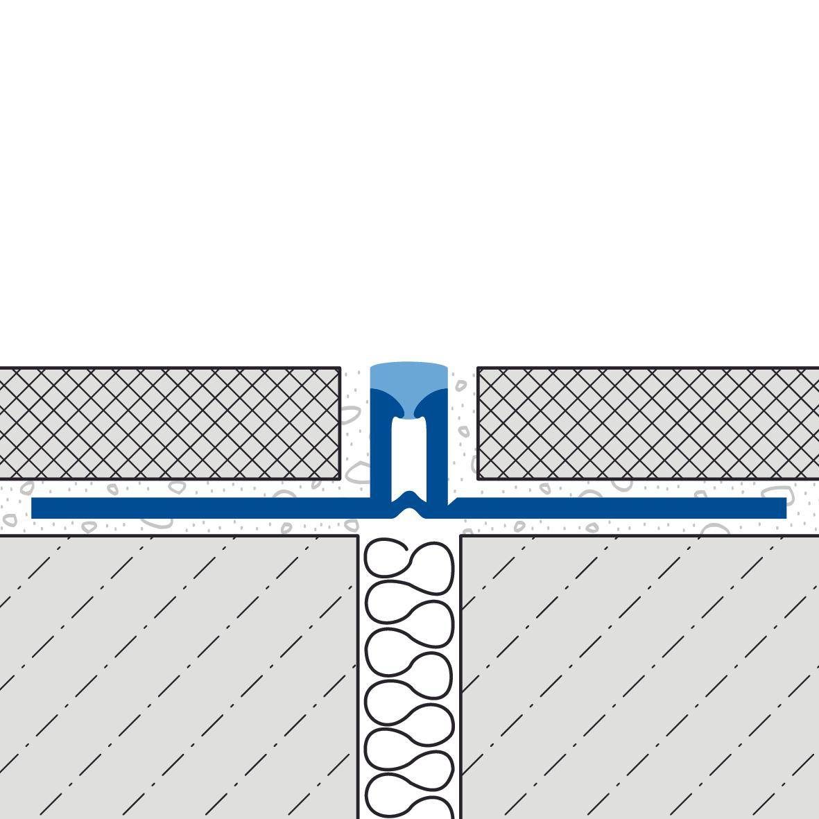 DURAL Dehn- und Bewegungsfugenprofil DURAFLEX PVC PVC dunkelgrau 8mm 250cm