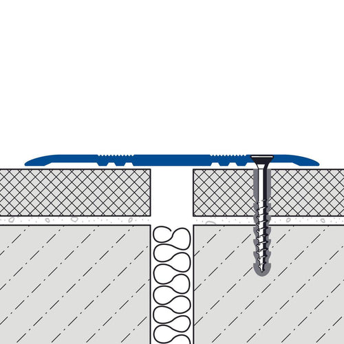 DURAL Abdeckprofil einseitig gebohrt DURAFLEX KA Aluminium natur silber 3,5mm 250cm