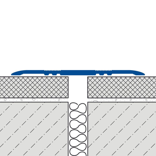 DURAL afdekprofiel zonder boren DURAFLEX KA aluminium naturel zilver 3,5mm 250cm