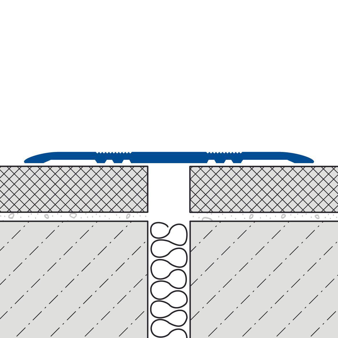 DURAL Abdeckprofil ohne Bohrung DURAFLEX KA Aluminium natur silber 3,5mm 250cm