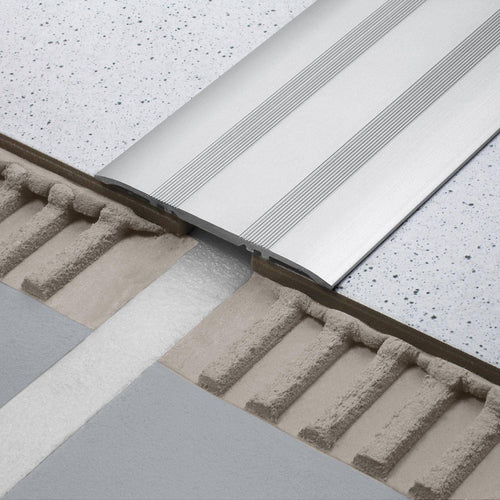 DURAL Abdeckprofil einseitig gebohrt DURAFLEX KA Aluminium eloxiert silber eloxiert 4mm 250cm