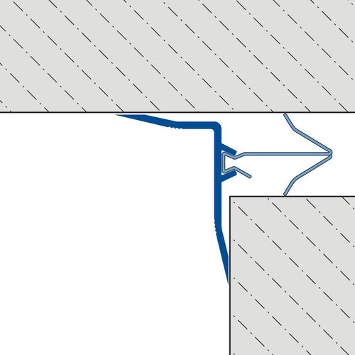 DURAL corner version cover profile corner version DURAFLEX KF aluminum anodized silver 300mm 300cm