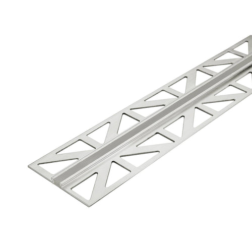 DURAL dilatatie- en bewegingsvoegprofiel DURAFLEX METALL aluminiumgrijs 30mm 250cm