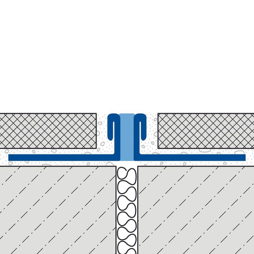 DURAL dilatatie- en bewegingsvoegprofiel DURAFLEX METALL RVS (V2A/304) grijs 3mm 250cm