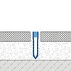 DURAL expansion and movement joint profile DURAFLEX TL-PVC PVC white 50mm 250cm