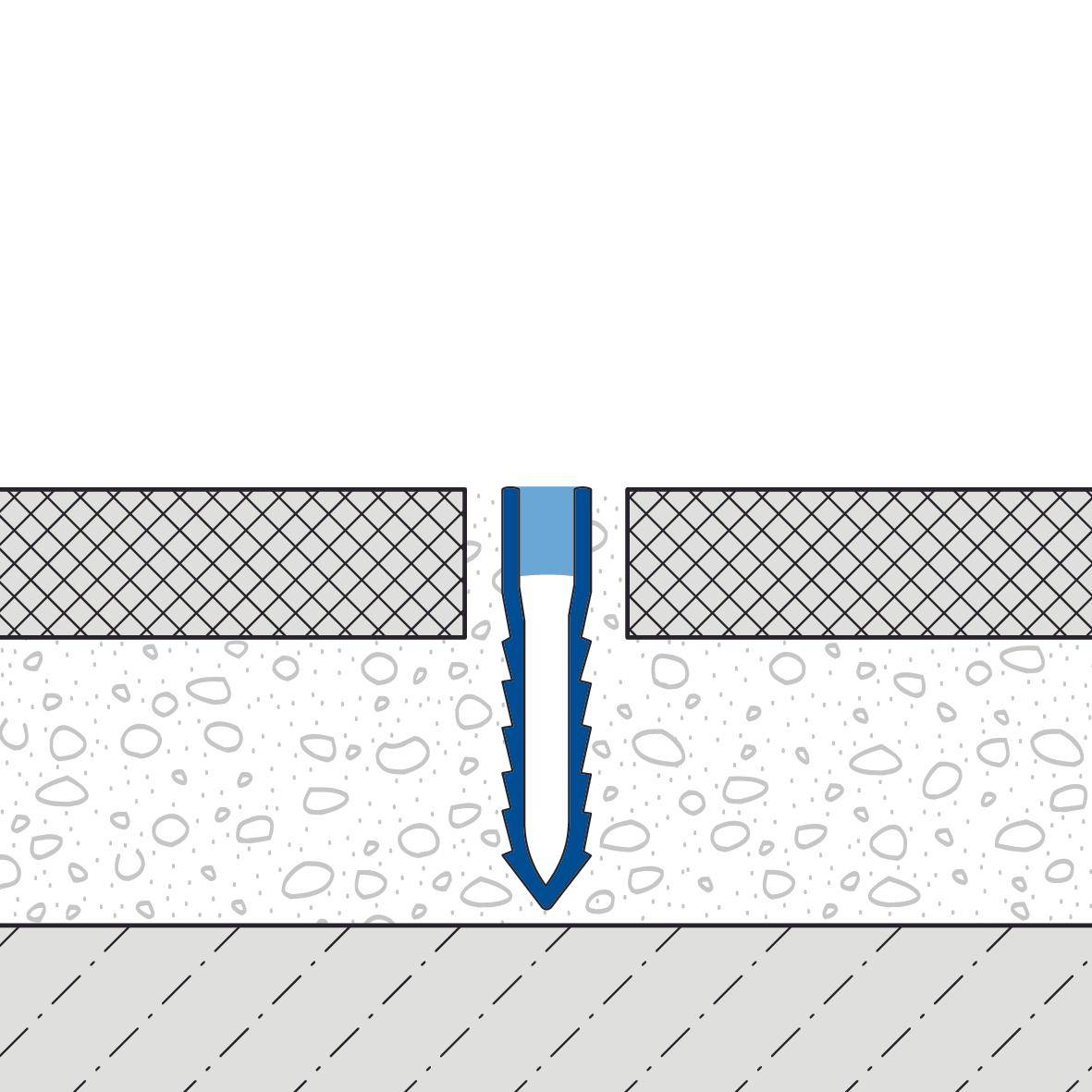 DURAL expansion and movement joint profile DURAFLEX TL-PVC PVC white 50mm 250cm